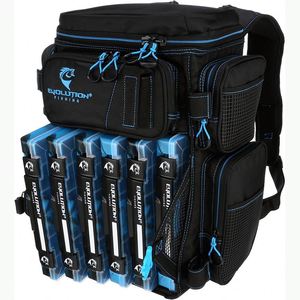 Sac à dos de pêche gratuit pour hommes avec 4 boîtes à matériel, 2 porte-cannes, housse de pluie, grand équipement de pêche - Product Image 5