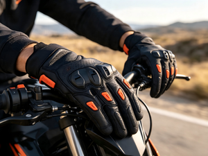 <span class=keywords><strong>Gants</strong></span> de <span class=keywords><strong>moto</strong></span> de course à protection intégrale des doigts et des articulations, en cuir perforé, compatibles écran tactile, pour motocross et motard - Product Image 6