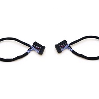 2*10P LVDS Cable Kabel Dupont Dual Konektor Kabel Layar Dual 8 Kabel Ekstensi