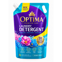 Sac d'emballage en gros personnalisé avec logo, grande poche à bec verseur et poignée, 2L 3L 5L, pour détergent liquide, robuste, conforme FDA REACH, OEM