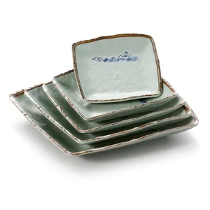 Посуда Yangge из меламина, квадратные тарелки для ресторанов