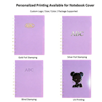 Lot de 50 couvertures transparentes rechargeables en PP pour carnet à disques, 11 ou 8 trous, format A5