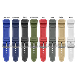 Vente chaude 18mm Remplacement Bracelets De Montre Accessoires pour Casio AE-1000W <span class=keywords><strong>AQ</strong></span>-<span class=keywords><strong>S810W</strong></span> Logo Personnalisé Bracelets De Montre En Caoutchouc - Product Image 2