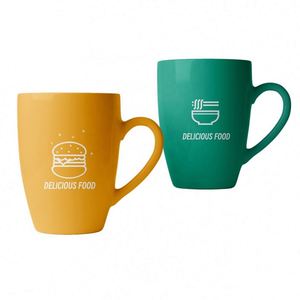 Creative <b>Gifts</b> Advertising Logo Print 11Oz Coffee <b>Large</b> Shape Cup Straight Ceramic Mugs - Product Image 6