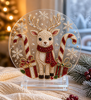 Kit de Peinture Diamant 5D Complet Noël, Peinture Perle, Maison Hantée Gothique, Broderie Strass, Fournitures Artistiques