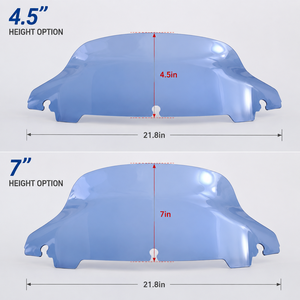 กระจกบังลมขนาด 4.5 นิ้ว <span class=keywords><strong>7</strong></span> นิ้ว สำหรับ Harley Electra Glide Street Glide ปี 2014-2025  วัสดุโพลีคาร์บอเนต FMR ป้องกันรอยขีดข่วน - Product Image 3