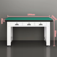 Banc de travail en acier robuste CYD pour garage, atelier, usage industriel avec tiroirs, armoire de rangement, table de travail en métal, taille personnalisée