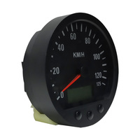 Speedometer Elektronik 140mm untuk Truk, Jarak Tempuh Total Dapat Diatur, Mendukung Pulse CANBUS J1939