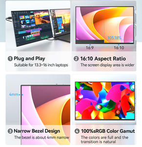 Nueva Pantalla LCD W140FPC 1080P, Gama de Colores 100% sRGB, Ligera, 1.5 kg, 1 Año de Garantía para Inspección Portátil - Product Image 5