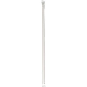 Pailles géantes en polypropylène rayées rouge/blanc de 10,25 po, emballées individuellement, accessoires de bar, boîte de 2 000 pour boissons - Product Image 5