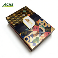 Boîte cadeau en chocolat rigide écologique personnalisée de luxe, fermeture magnétique, matériaux recyclés, impression UV 2 mm pour chocolat et bonbons