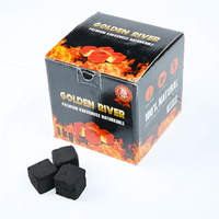Charbon de Chicha Carré de 26x26x26mm en Gros et Pas Cher, 100% Coque de Noix de Coco