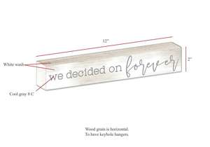 2 "x 12" ป้าย MDF สีขาวชนบทตกแต่งบล็อกที่มีการเลียนแบบโบราณและโลโก้ที่กำหนดเองสำหรับตกแต่งบ้านวินเทจ - Product Image 5