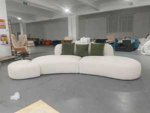 Canapé d'angle semi-circulaire moderne de luxe pour zone de relaxation, salon, magasin de vêtements, salon de beauté, hall, bureau, zone de réception - Product Image 6