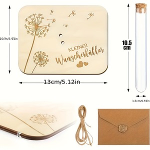 Ventes directes d'usine Million Art Déco Style Bois Portefeuille Artisanat Nouveauté Creative Maison Anniversaire En Bois Carte De Voeux - Product Image 2