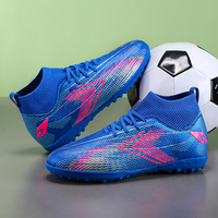 Chaussures de football et de soccer d'intérieur XC J13 unisexes AG & TF en cuir PVC pour toutes les saisons – Vente en gros