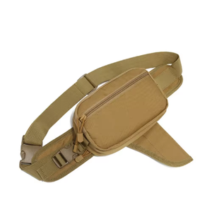 Sac de taille tactique sac de transport dissimulé avec étui à pistolet sac banane MOLLE pour extérieur/EDC pochette étanche à tirage rapide - Product Image 3