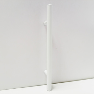Pure White High-end Stainless Steel or Iron Cabinet Handles for Kitchen &amp; Hotel Use Modern Design Customizable - Product Image 5