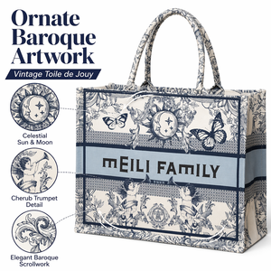 Sac fourre-tout vintage en <span class=keywords><strong>toile</strong></span> <span class=keywords><strong>de</strong></span> <span class=keywords><strong>Jouy</strong></span> baroque, sac à main <span class=keywords><strong>de</strong></span> luxe orné <span class=keywords><strong>de</strong></span> motifs célestes soleil et lune pour femme - Product Image 4