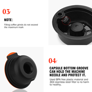 <span class=keywords><strong>Capsule</strong></span> Rechargeable Tassim-O <span class=keywords><strong>Café</strong></span> Tamper Mat En Acier Inoxydable Moderne En Plastique Tasse À Vin <span class=keywords><strong>Café</strong></span> & Thé Outils En Plastique Chai Pods - Product Image 4