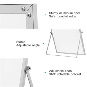 Escritorio móvil plegable portátil Mini doble cara <span class=keywords><strong>pequeña</strong></span> borrado en seco borrado magnético <span class=keywords><strong>pizarra</strong></span> blanca para el hogar y la Oficina - Product Image 2