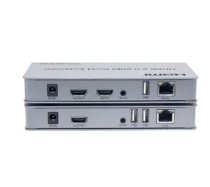 4K 60Hz HDMI 2.0 KVM 익스텐더 60M HDMI USB 이더넷 CAT5e/6 1080P HDMI 익스텐더 USB 지원 마우스 키보드