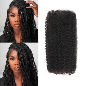 Capelli Umani Afro Kinky Bulk per Intrecciare, Nero Naturale Riccio Crespo per Dreadlocks, Trecce, Riparazione Loc ed Estensioni - Product Image 1