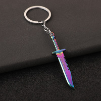 Porte-clés couteau Karambit, mini pendentif porte-clés, arme en métal, porte-clés pour hommes, breloques