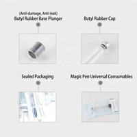 Venta al por mayor de tubos de vidrio de 3 ml con gotero, sello y superficie para pegatinas, adecuados para plumas de inyección