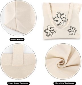 Factory Customized Printed Logo Eco Grocery Shopping Bag Reusable Blank Bulk Cotton <b>Canvas</b> <b>Tote</b> Bags for Sublimation Gift - Product Image 3