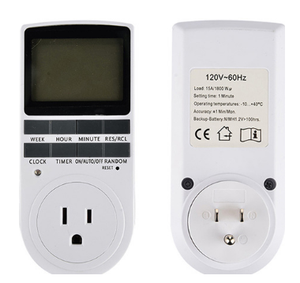 Temporizador digital electrónico Interruptor EE. UU. <span class=keywords><strong>Enchufe</strong></span> Temporizador Salida 7 días 12/24 horas Temporizador <span class=keywords><strong>programable</strong></span> Socket - Product Image 1