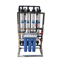 Système de purification d'eau par osmose inverse à ultrafiltration 1000 L/h avec pompe PLC, châssis en acier inoxydable SUS 304, taux de récupération élevé, garantie 1 an