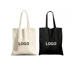Custom Eco-Friendly Oversize Weekend Tecido Pesado Reuseable Canvas Cotton Sacola de Compras com Alça Longa Forte - Product Image 1