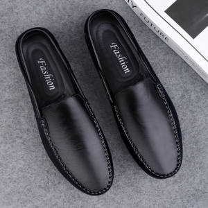 Mocasines de Cuero Genuino para Hombre, Diseño Nuevo y de Alta Calidad, Ligeros y de Lujo, Zapatos Casuales para Caminar con Suela de Goma Negra, Transpirables y Antideslizantes - Product Image 3