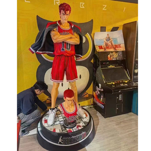 Estatua de resina de tamaño real animación Slam Dunk Master Blood jugador de baloncesto grupo Hanamichi Sakuragi figura de acción - Product Image 4