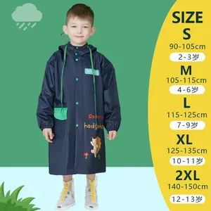 Fashion Kreatif Anak Tahan Air Jas Hujan Ransel 2-13 Tahun Anak Laki-laki dan Perempuan Jas Hujan Grosir