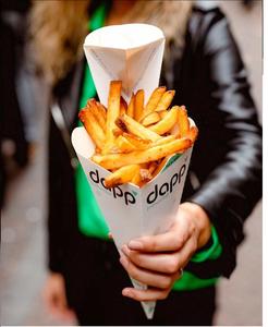 <span class=keywords><strong>Porta</strong></span> Coni Personalizzati in Carta Riciclabile per Patatine Fritte, Crêpe e Patatine - Confezione da Asporto - Product Image 3