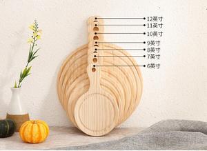 Haute Qualité Planche À Découper En Bois Ronde Pizza Pain Assiettes à Fromage avec Poignée Pour Restaurants - Product Image 3