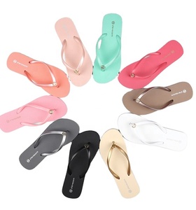 Infradito da donna estive di alta qualità, morbide, alla moda, economiche, da <span class=keywords><strong>spiaggia</strong></span>, in PVC, EVA, con cuscino massaggiante in gomma, confezione in sacchetto OPP - Product Image 2