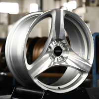 Rines Monobloque Forjados Personalizados de 15 16 17 18 19 Pulgadas, 5x100 5x114.3, Estilo Racing de 3 Radios para Toyota Corolla, Honda Civic, Golf