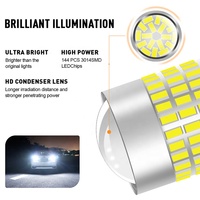 Feu clignotant Kaidengzhe 1157 7443 3157 pour voiture, 144 SMD 3,6 W 12 V, feu LED de frein et de recul, certifié CE