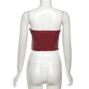 วิวิบลุค Z225ST01 ชุดฤดูร้อนสำหรับผู้หญิง เสื้อกั๊กแขนกุด เสื้อครอปเซ็กซี่ กางเกงขาสั้น ชุดสองชิ้น - Product Image 3