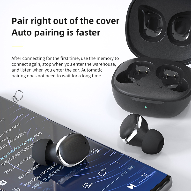 Active Noise Cancelling Tws Earbuds Wireless For Sports