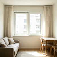 Fenêtre coulissante en PVC à faible valeur U pour économie d'énergie, idéale pour les villas écologiques, préservant la chaleur et offrant une isolation hivernale