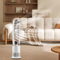 Ventilateur d'air moderne sans pales TP-12, sûr, électrique, numérique, 3-en-1, avec stérilisation plasma, oscillant 102 cm, intelligent, pour l'inauguration de la maison