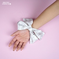 Nouveaux accessoires de cheveux pour femmes avec ruban de soie de mûrier imprimé 100% avec boîte