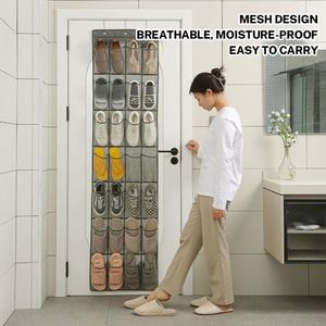 Foldable Mesh Bag Behind the Door <b>Shoe</b> Organizer <b>Hanging</b> <b>Storage</b> Holder - Product Image 3