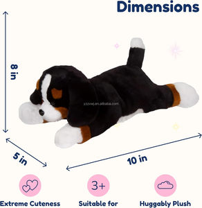 Peluches de Perro - Mamá <span class=keywords><strong>Bernese</strong></span> con 4 Cachorros en su Vientre, Súper Suave, Lavable, Imaginativo, para Niños - Product Image 2