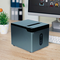 Imprimante thermique de reçus POS 80 mm avec coupe automatique USB/LAN/ 230 mm/s 203 DPI Garantie 1 an Multi-OS pour restaurant, cuisine et stock