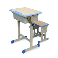 Ensemble table et chaise/banc standard pour écolier